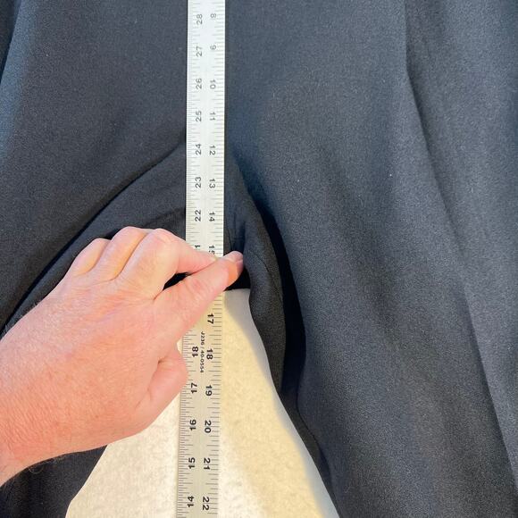 Focus 2000 by Charles Glueck Wool Pant Woman's 16W Black Lined Side Zip & Button - Picture 8 of 14